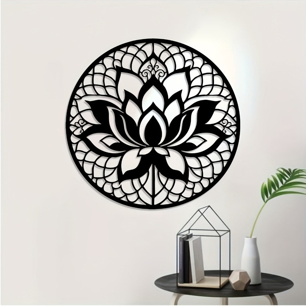 Home Decor Wall Panels - Lumiho Metal Wall Art Lotus Flower