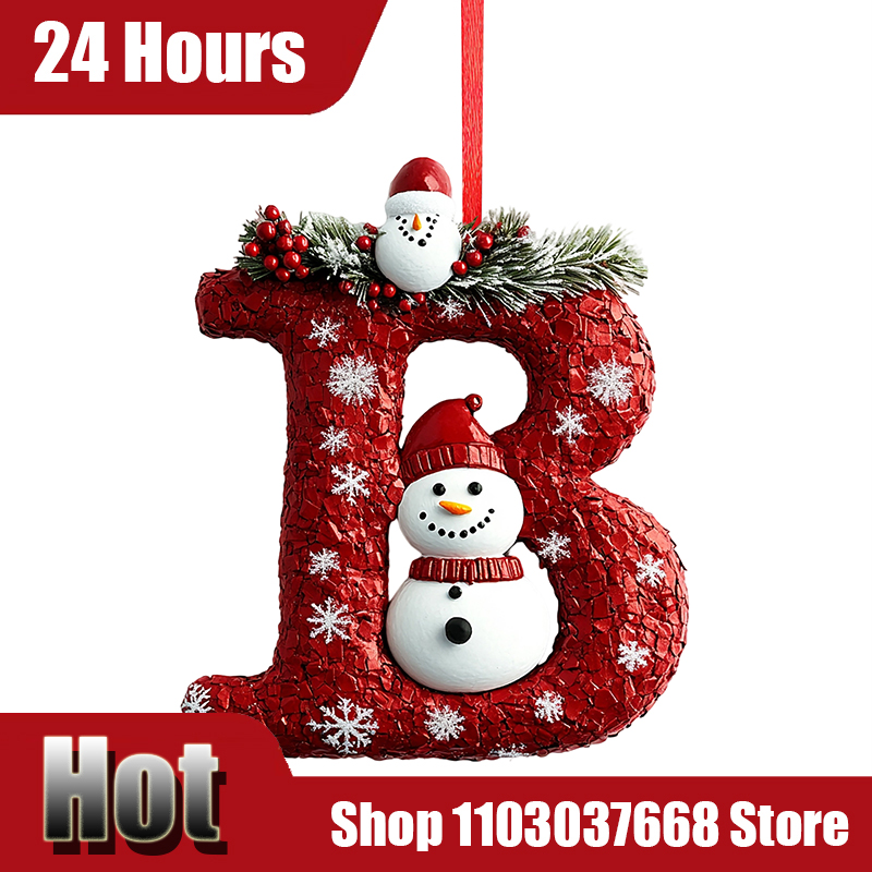 Home Decor Trends 2025 - 26 Letter Christmas Tree Hanging Personalized