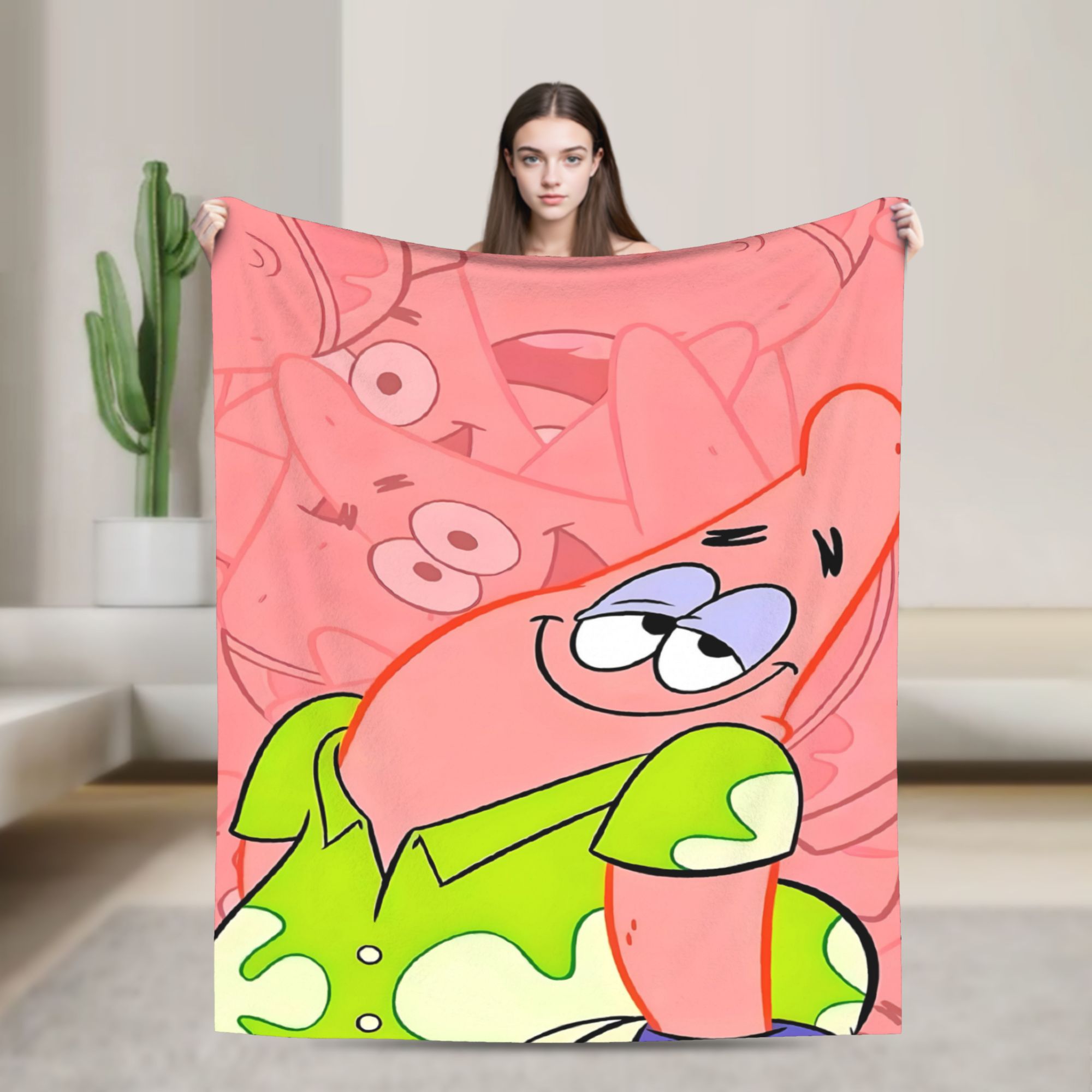 Home Decor Solo - SpongeBobs Soft Pink Solo Patrick Art