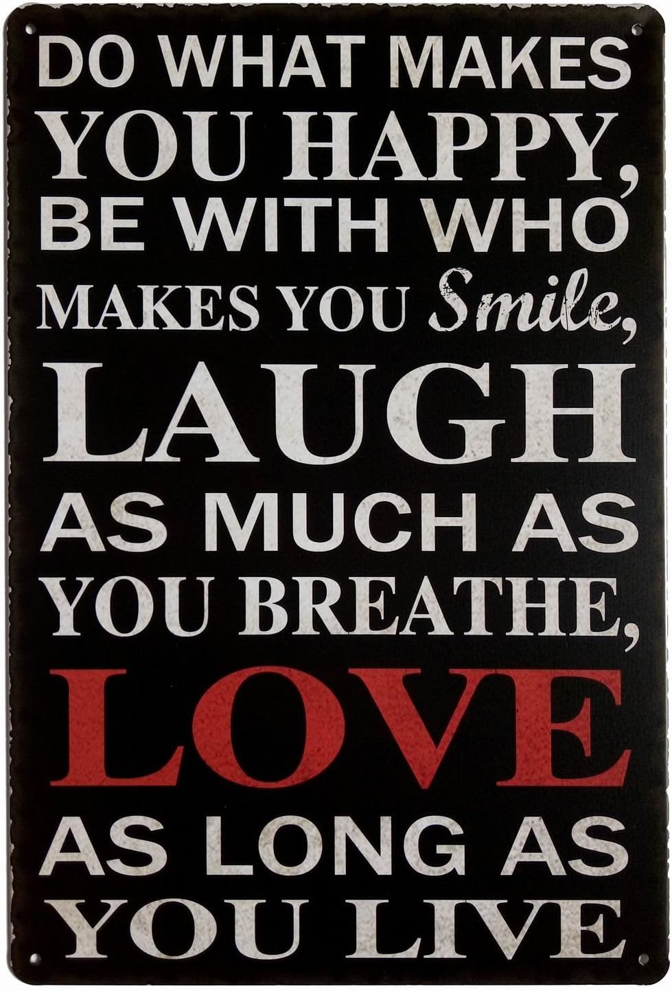 Home Decor Lovely Home - Love Laugh Live Vintage Funny Home