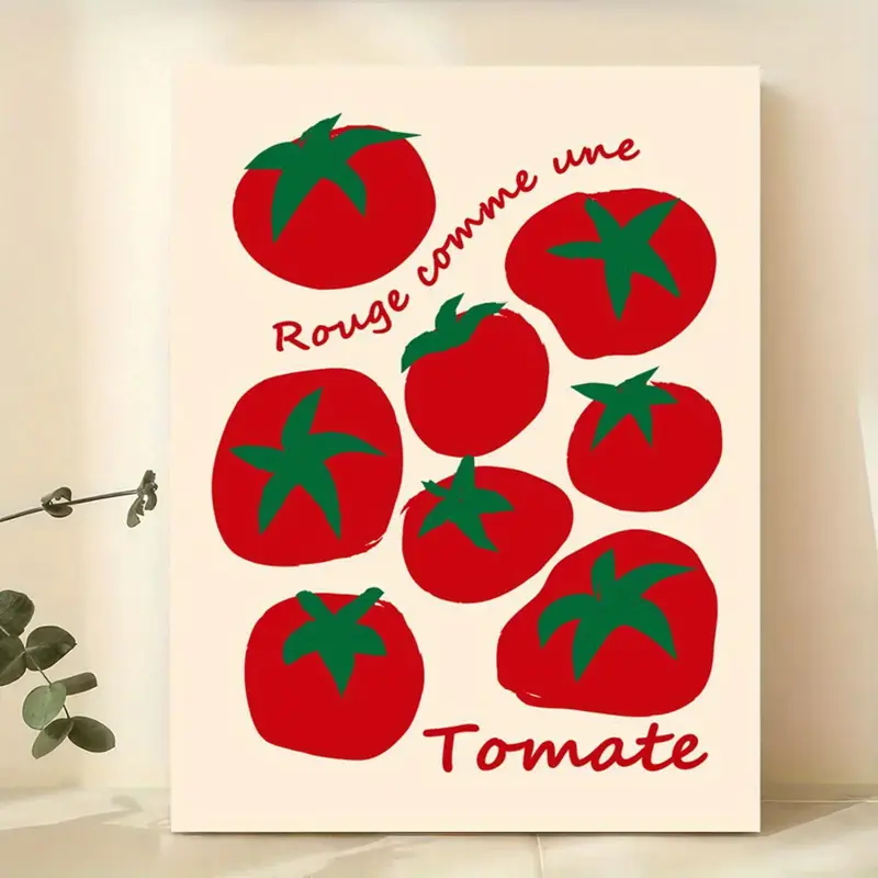 Modern Colorful Red Tomatoes W - Home Decor Kolkata recension och pris