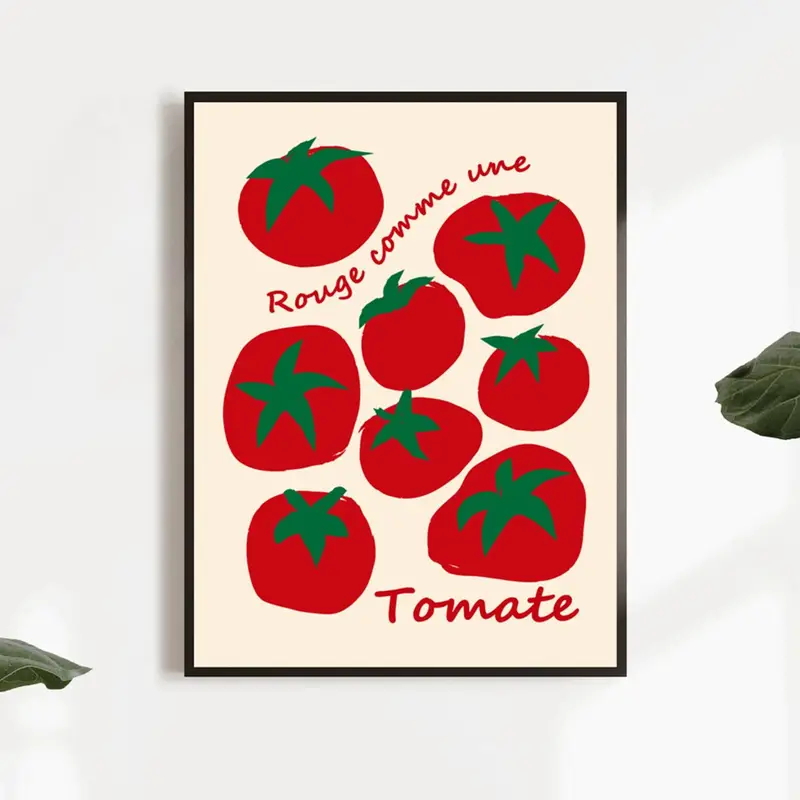 Modern Colorful Red Tomatoes W - Home Decor Kolkata recension och pris
