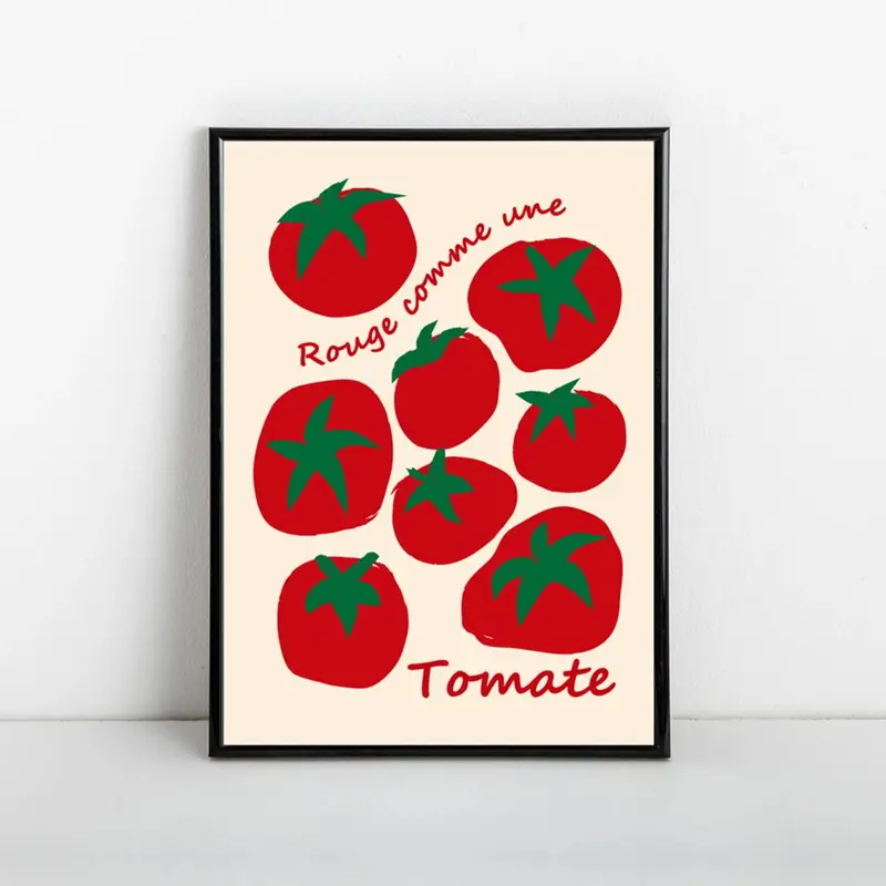 Modern Colorful Red Tomatoes W - Home Decor Kolkata recension och pris