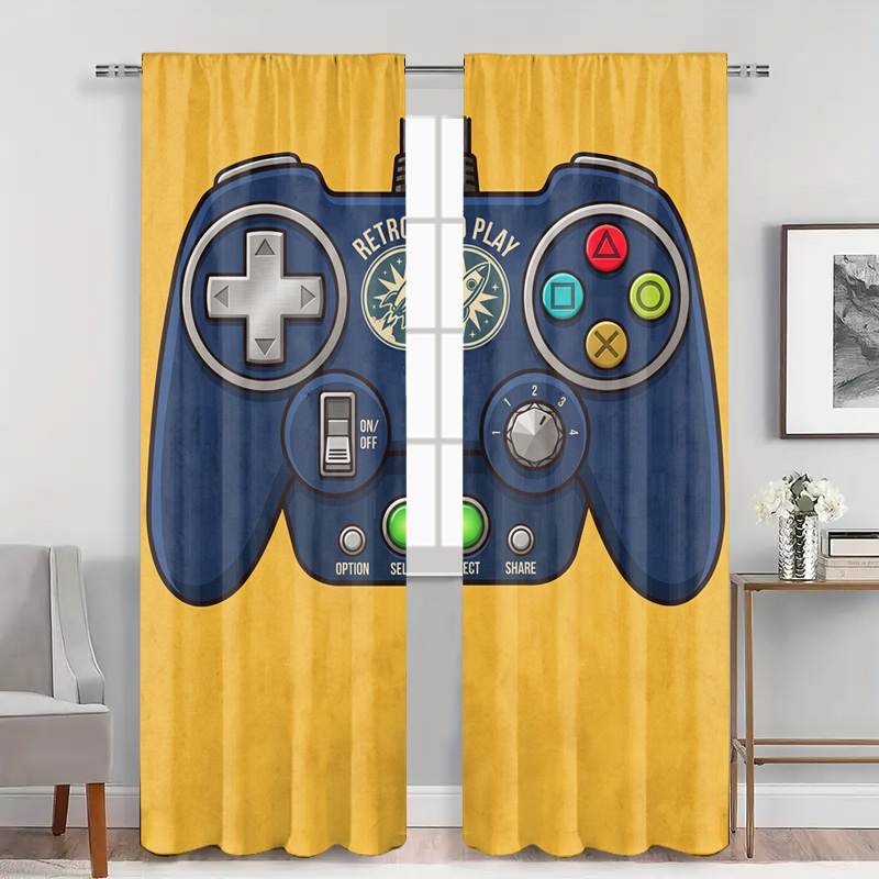 Gaming Controller Curtain Pane - Home Decor Youtube Videos recension och pris
