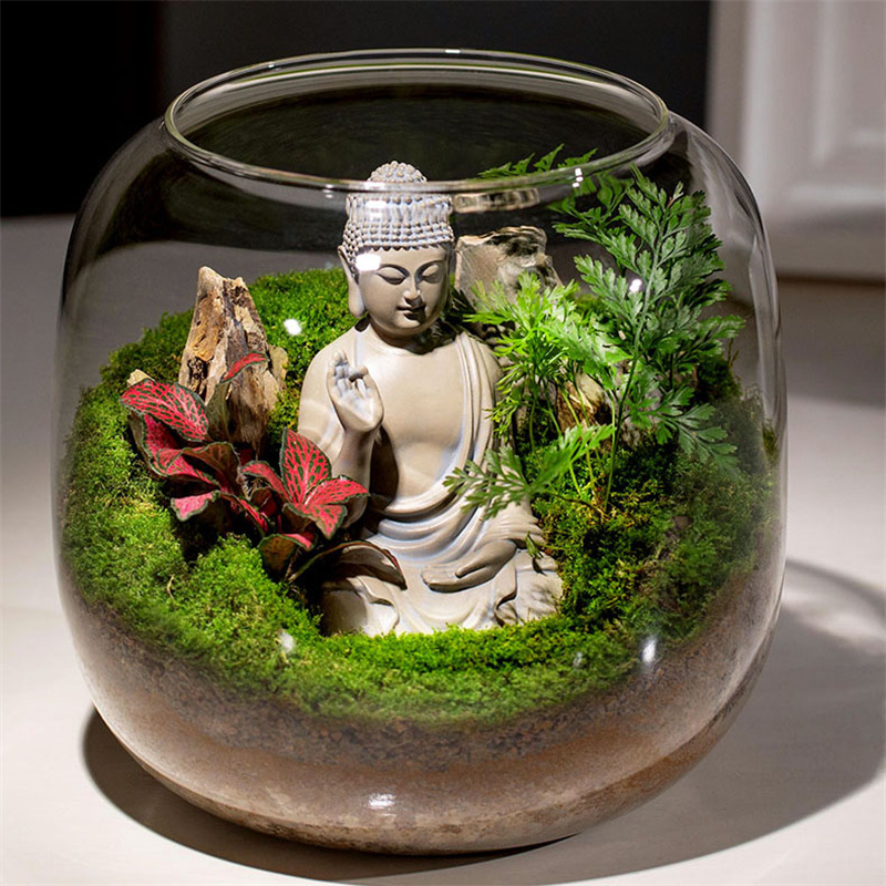 Micro Landscape Moss Glass Bot - Terrarium Glass Bottle recension och pris