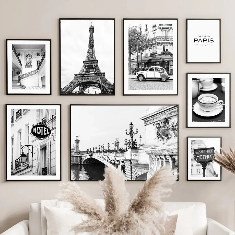 Black White Paris Towel Cafe S - Home Decor Store recension och pris