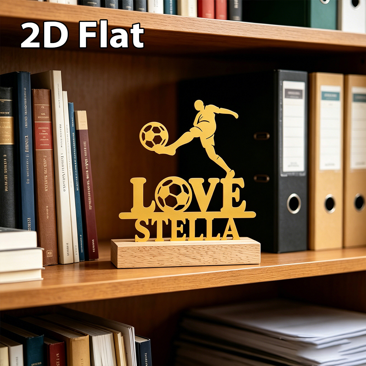 1Pc Custom Name love football  - Home Decor Lovely Home recension och pris