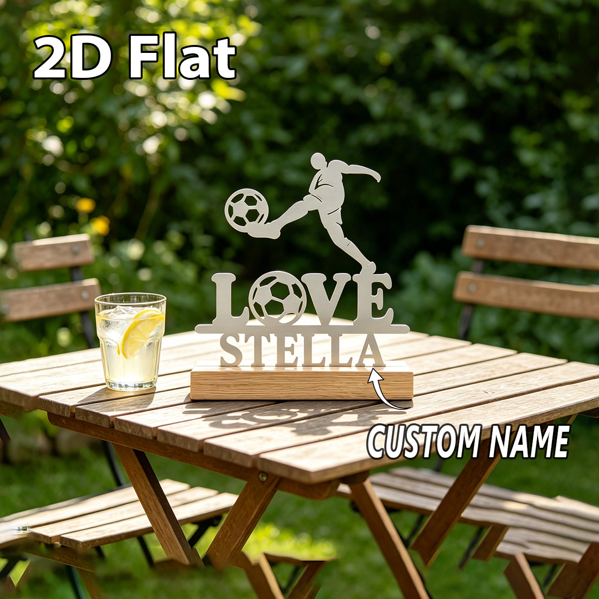 1Pc Custom Name love football  - Home Decor Lovely Home recension och pris