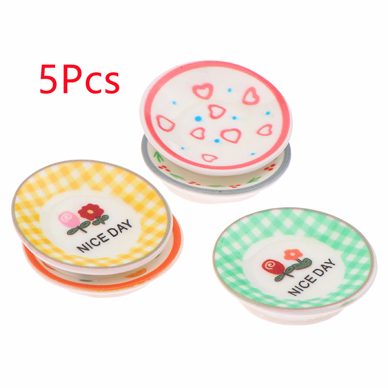 5Pcs 1/12 Dollhouse Mini Plate - Home Decor Kolkata recension och pris