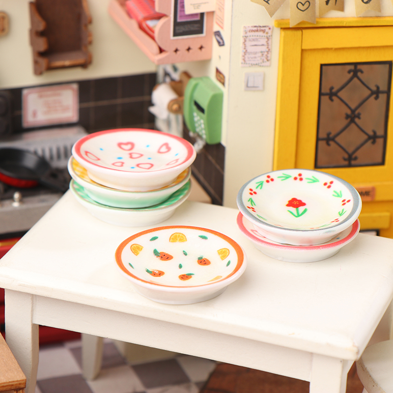 5Pcs 1/12 Dollhouse Mini Plate - Home Decor Kolkata recension och pris