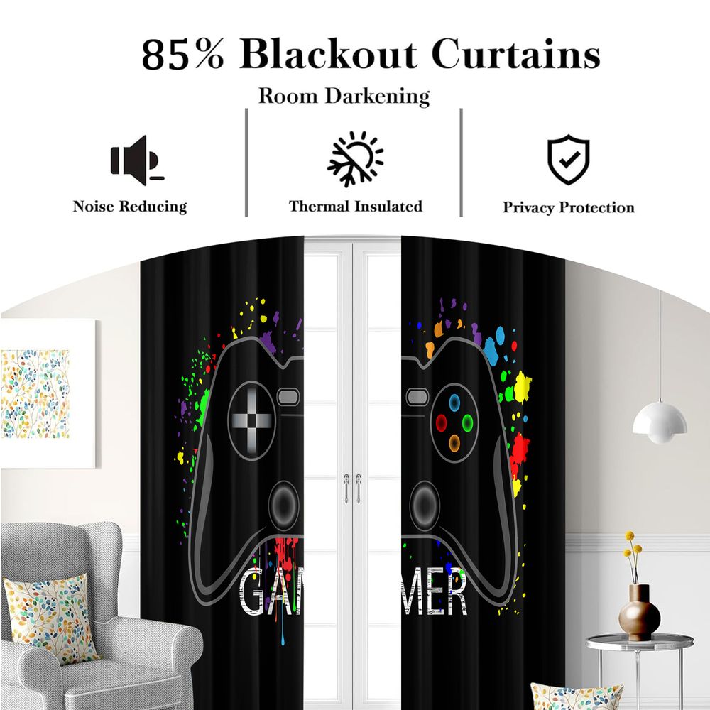 2Pc Gamer Video Game Pattern C - Home Decor Youtube Videos recension och pris