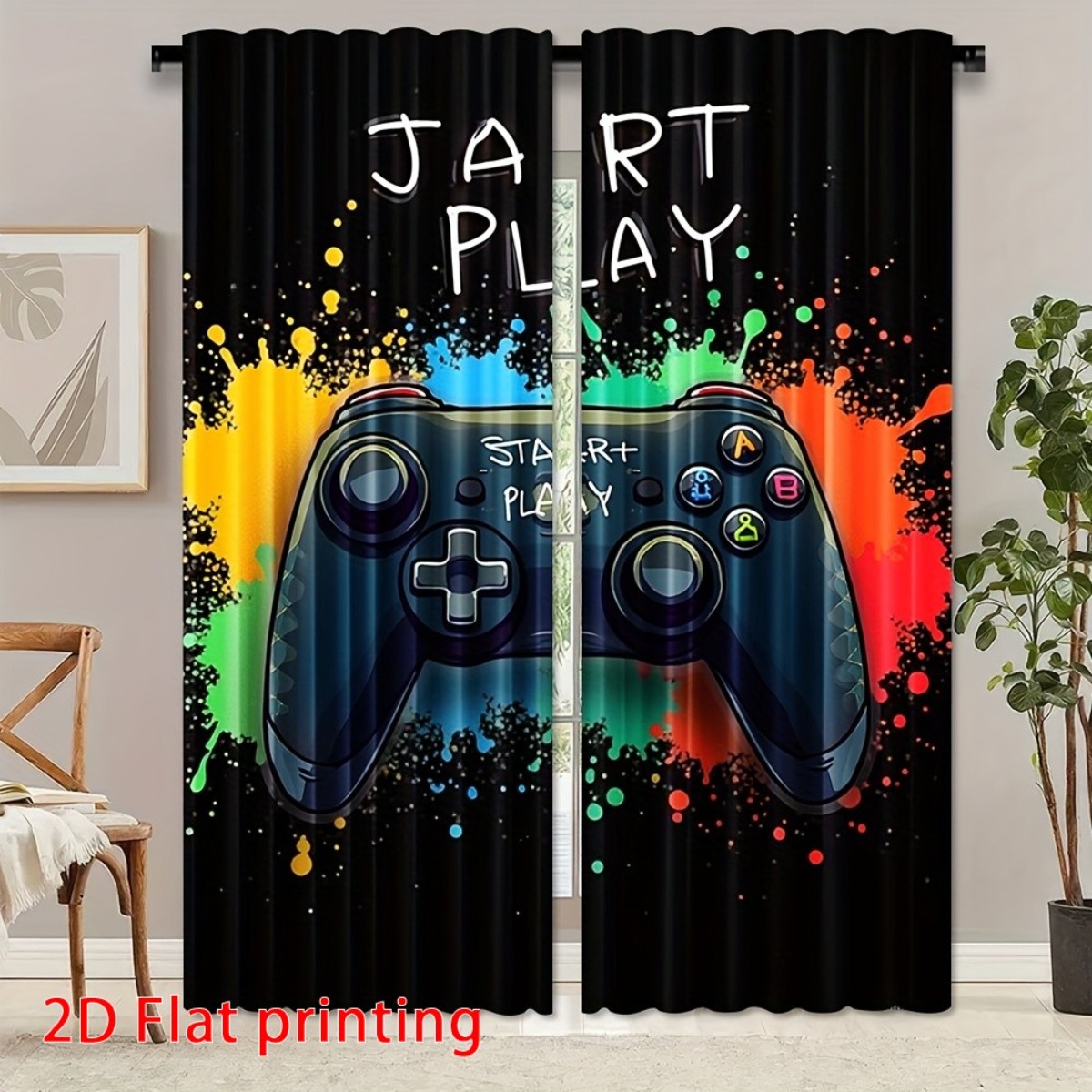 Gaming Curtain Gamer Video Gam - Home Decor Youtube Videos recension och pris