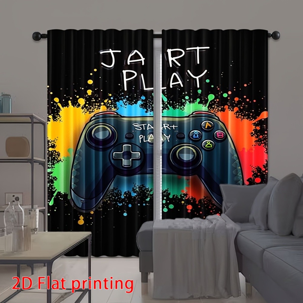 Gaming Curtain Gamer Video Gam - Home Decor Youtube Videos recension och pris