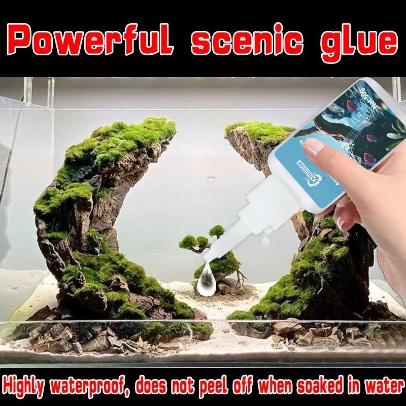Aquarium Landscape Glue, Quick - Terrarium Glass Bottle recension och pris