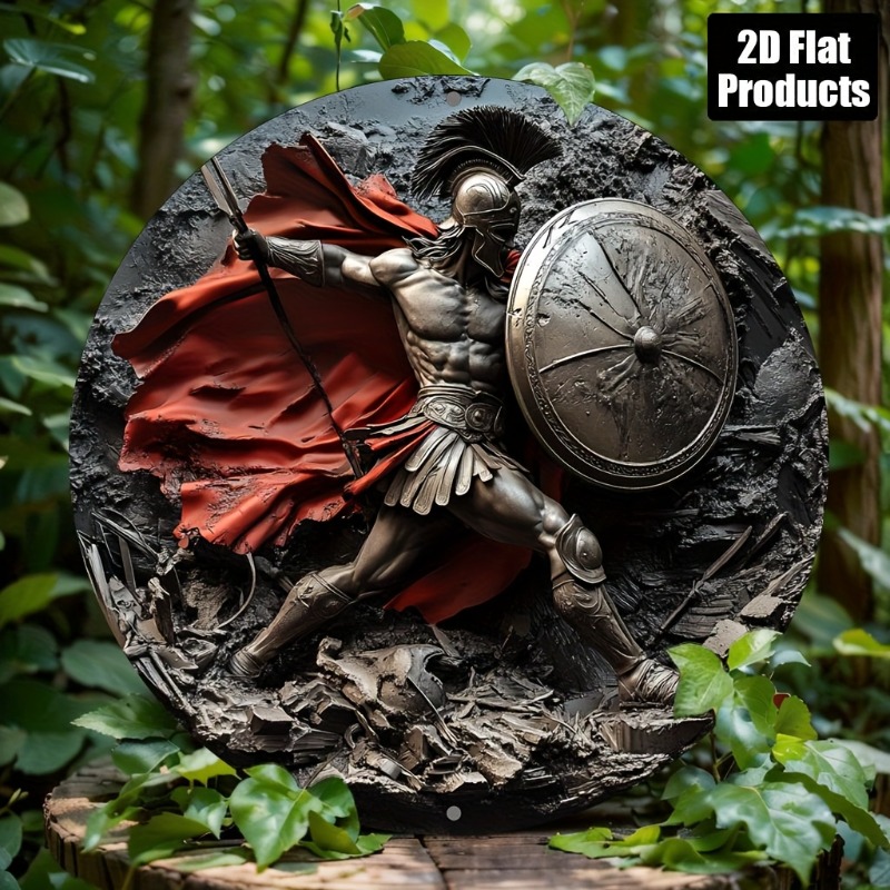 Spartan Warrior Round Metal Al - Home Decor Kolkata recension och pris