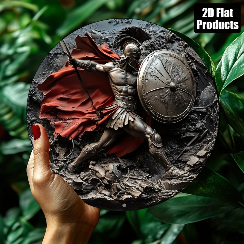 Spartan Warrior Round Metal Al - Home Decor Kolkata recension och pris