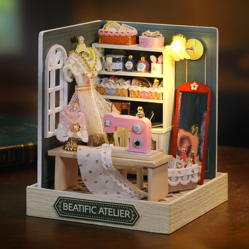 Mini Dollhouse Kit Sakura Stre - Home Decor Store recension och pris