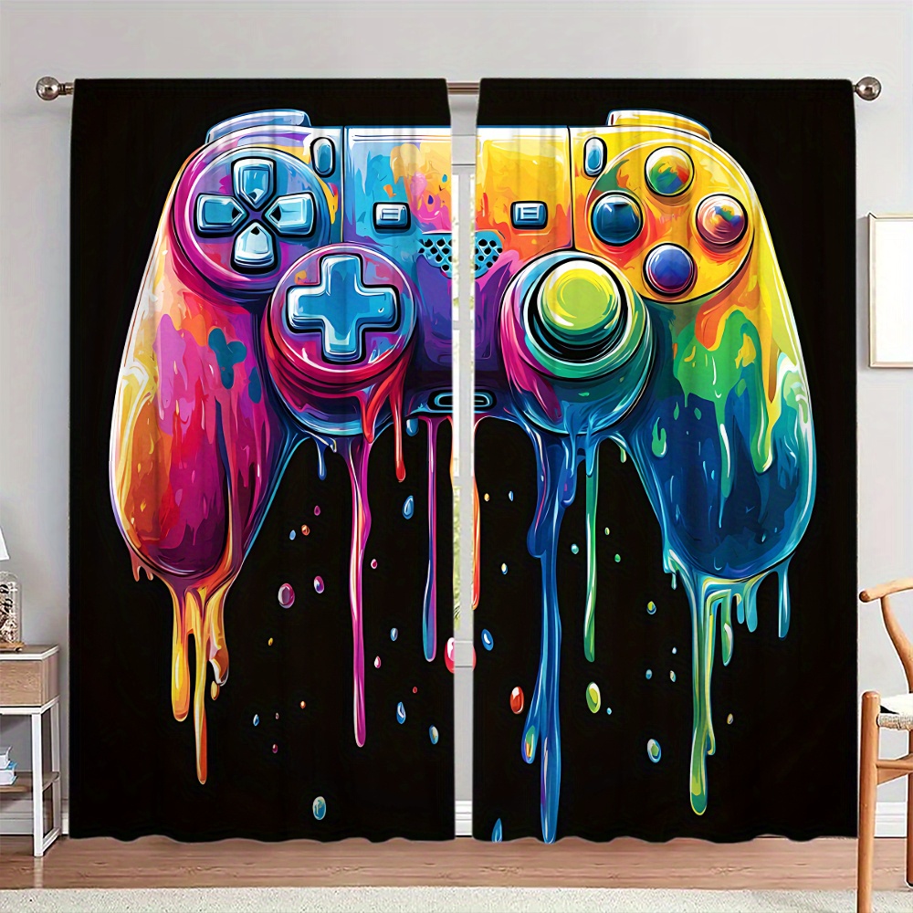 Retro Gaming Controller Curtai - Home Decor Youtube Videos recension och pris
