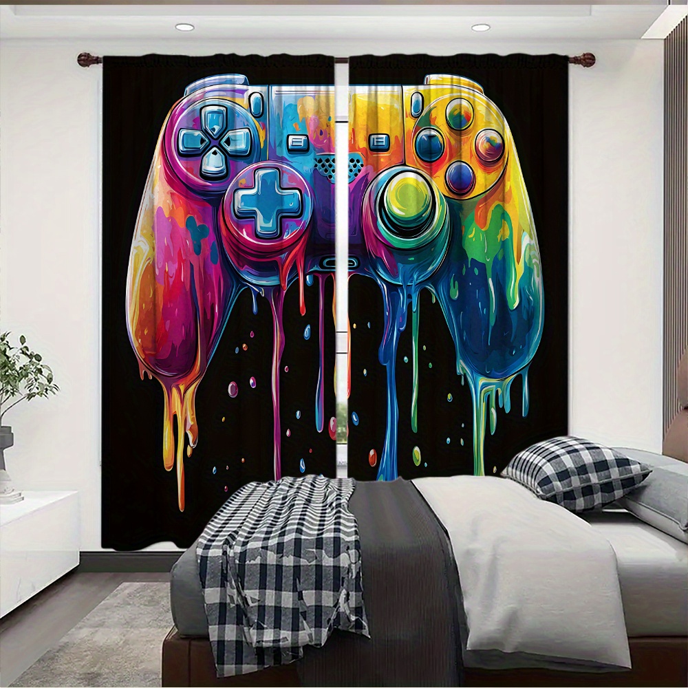 Retro Gaming Controller Curtai - Home Decor Youtube Videos recension och pris