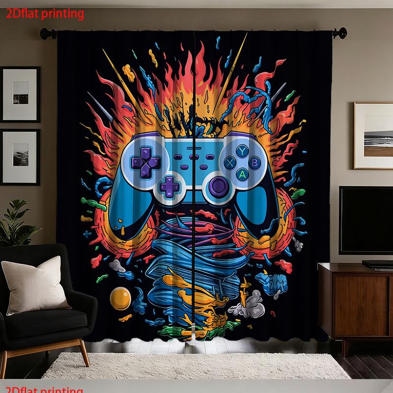 Retro Gaming Controller Curtai - Home Decor Youtube Videos recension och pris