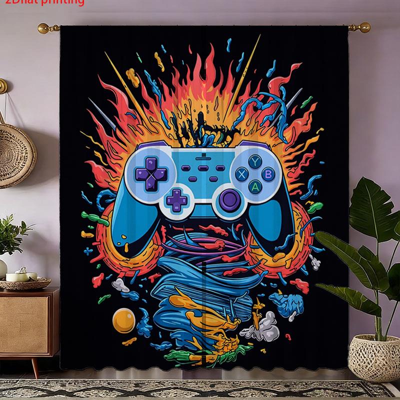 Retro Gaming Controller Curtai - Home Decor Youtube Videos recension och pris