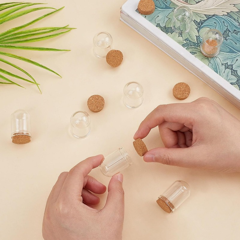 20 Sets Glass Cloche Dome Mini - Terrarium Glass Bottle recension och pris