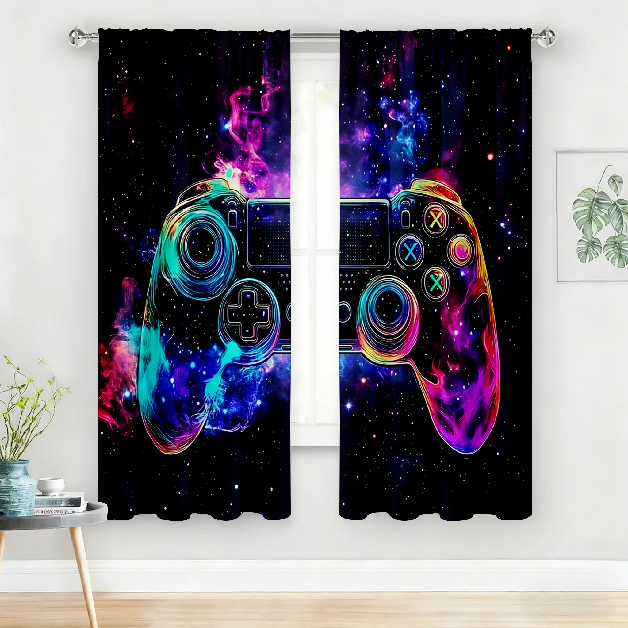 Gaming Controller Curtain Pair - Home Decor Youtube Videos recension och pris