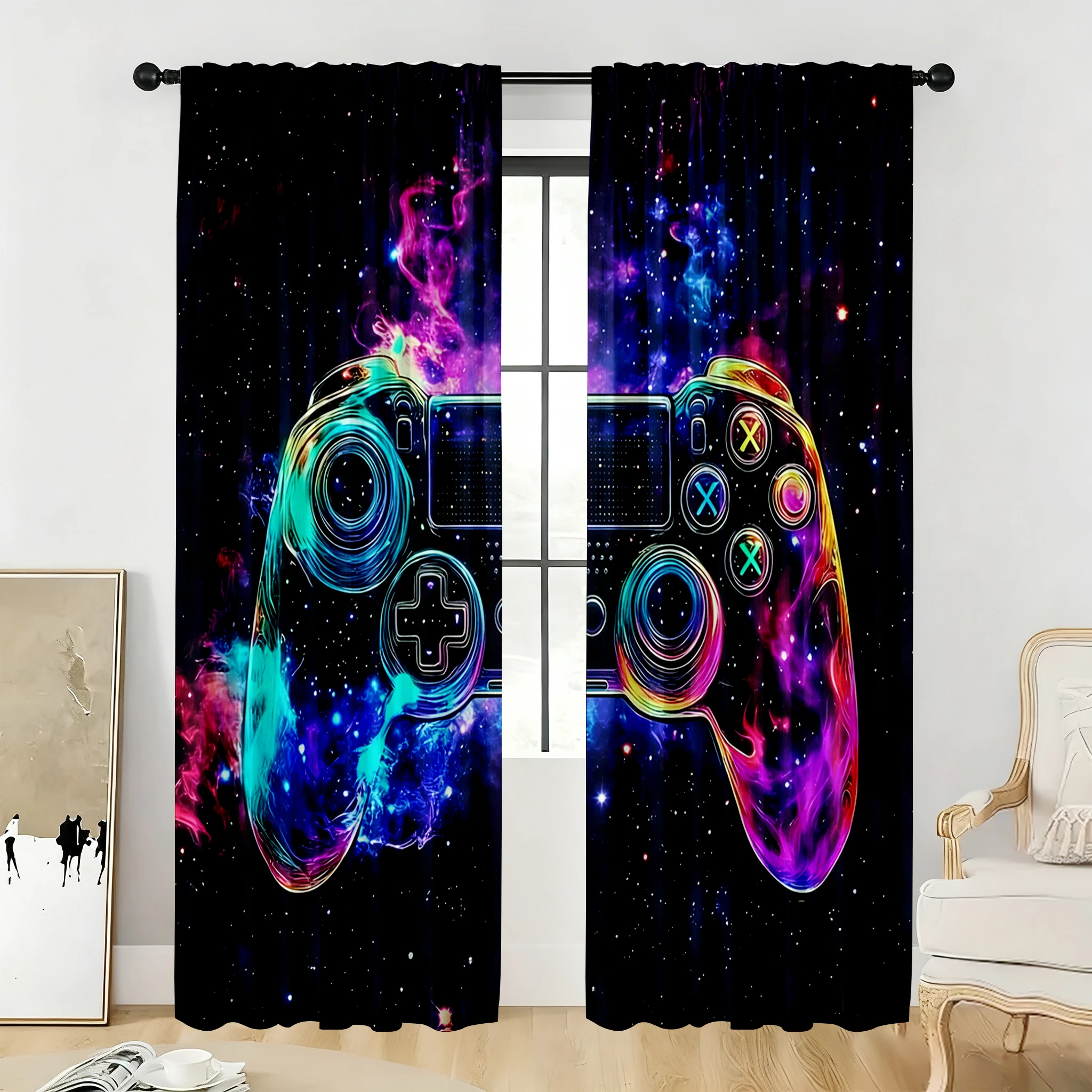 Gaming Controller Curtain Pair - Home Decor Youtube Videos recension och pris