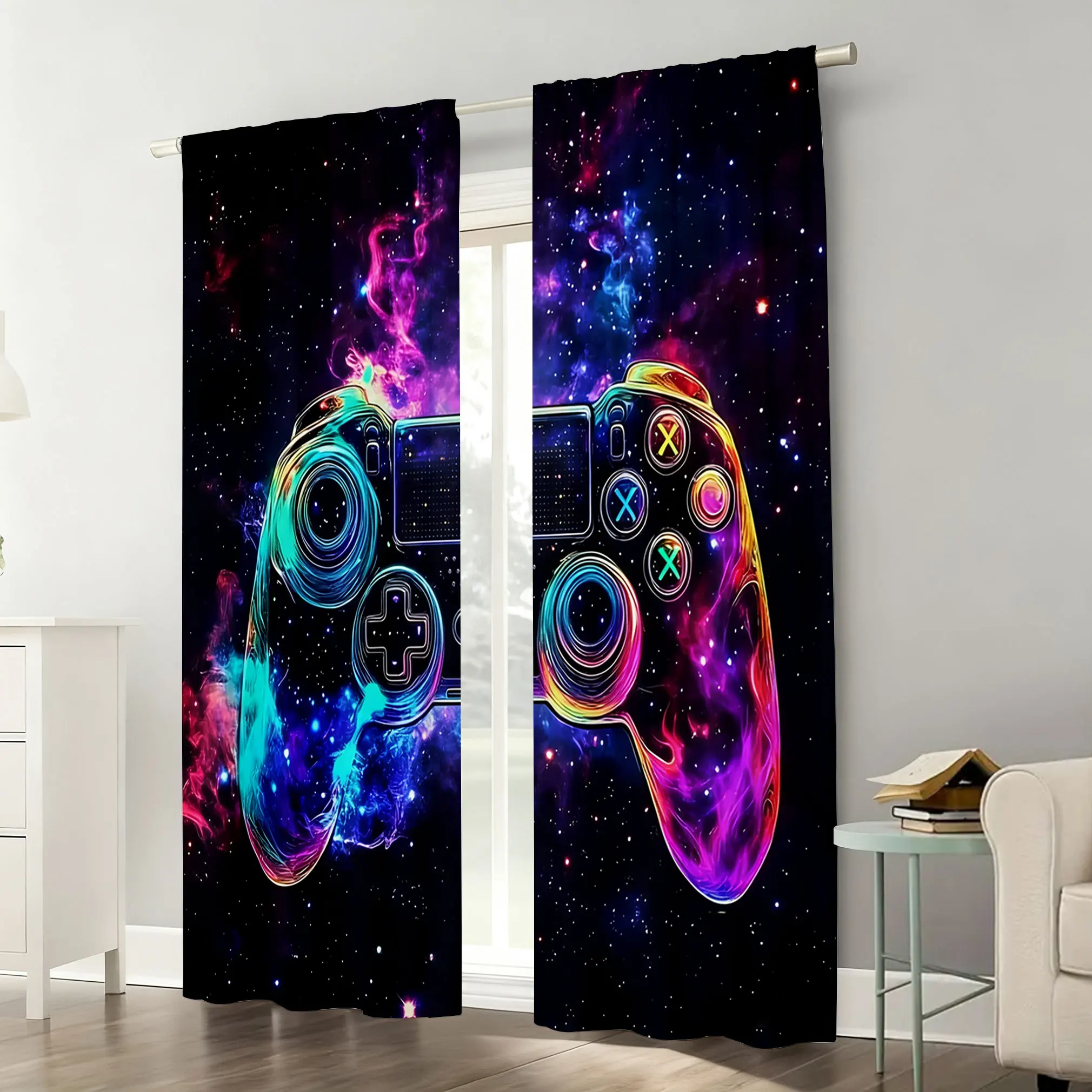 Gaming Controller Curtain Pair - Home Decor Youtube Videos recension och pris