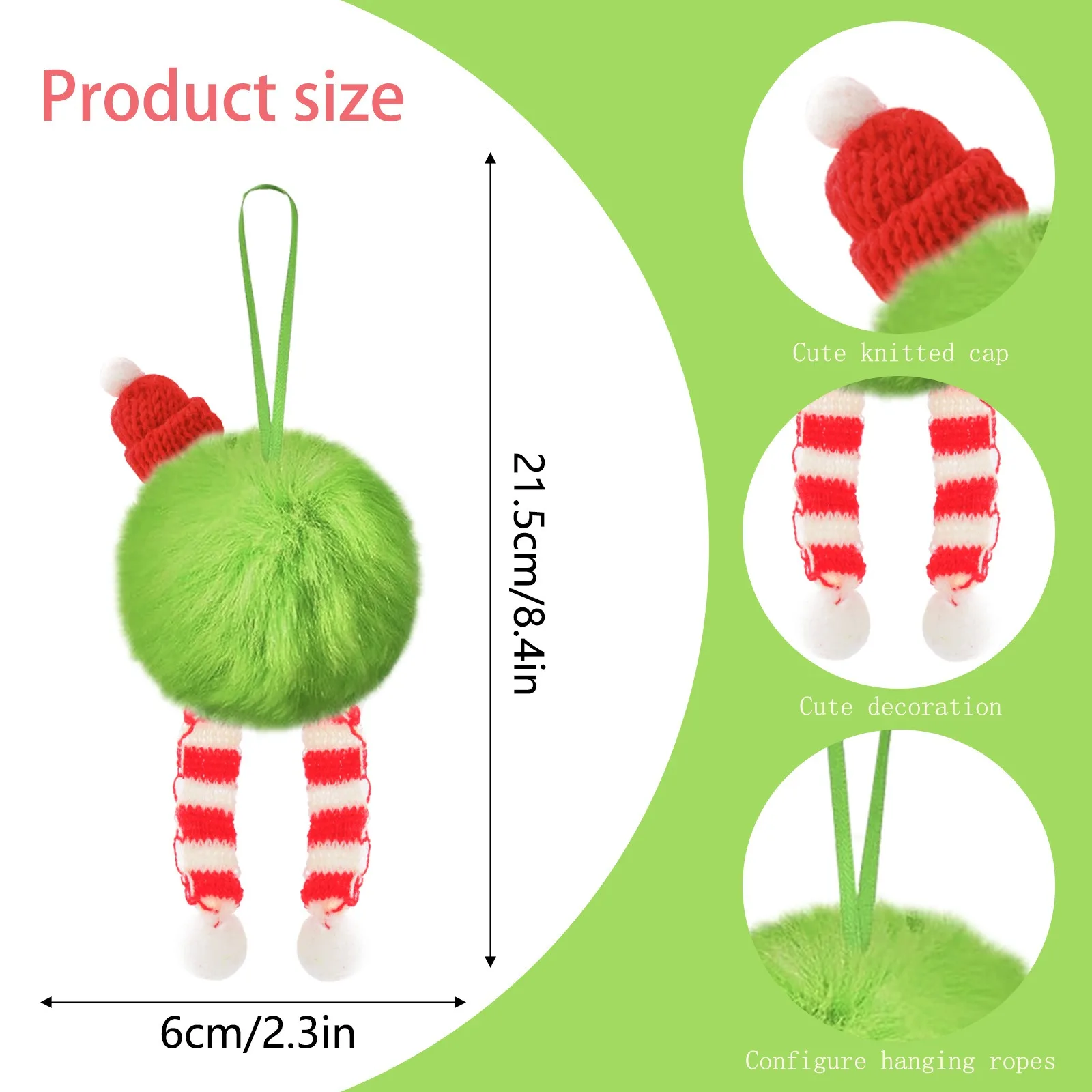 Christmas Green Long Plush Bal - Home Decor Trends 2025 recension och pris
