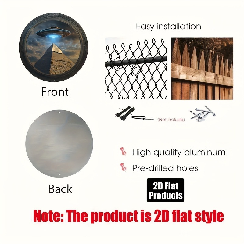 Pyramid UFO Theme Round Alumin - Home Decor Kolkata recension och pris