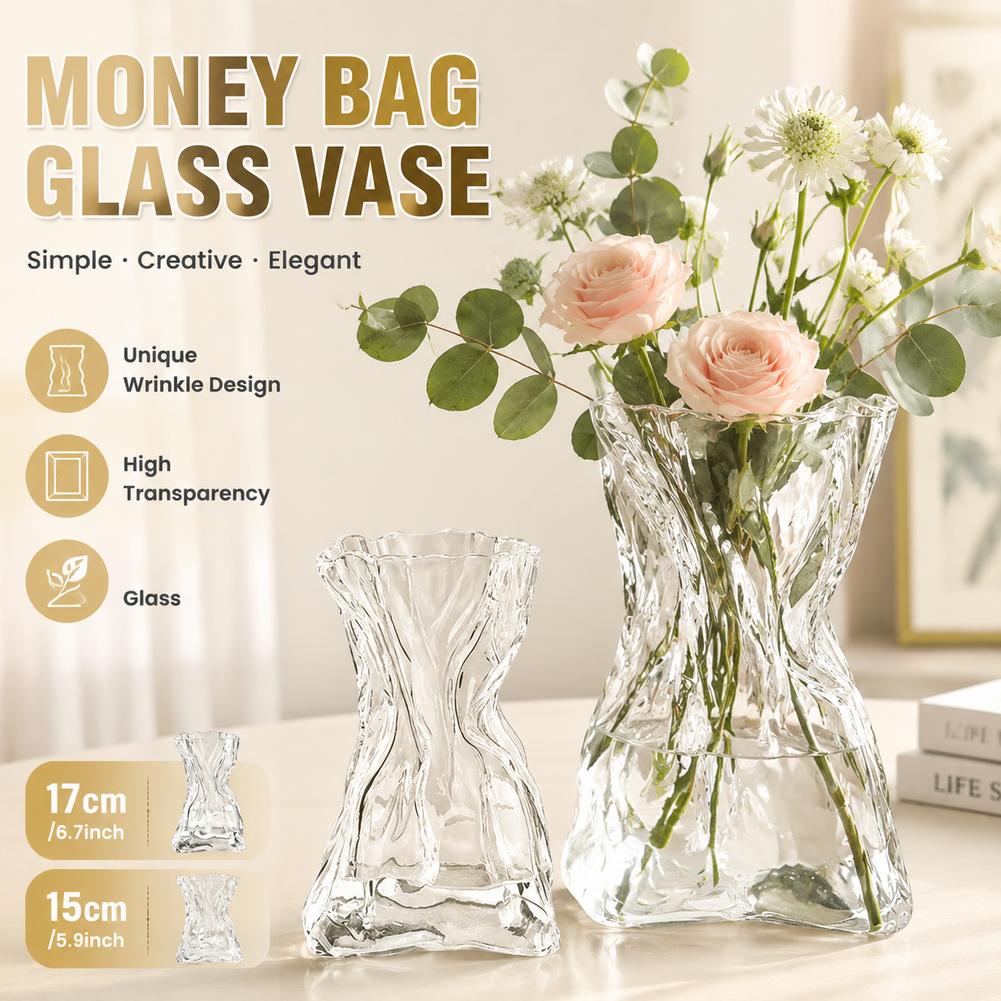 Creative Folded Money Bag Tran - Terrarium Glass Bottle recension och pris