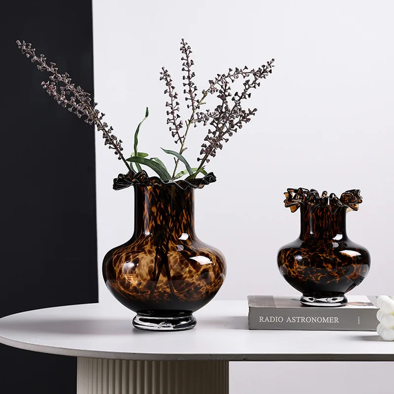 Creative Glass Vase Leopard Pr - Terrarium Glass Bottle recension och pris