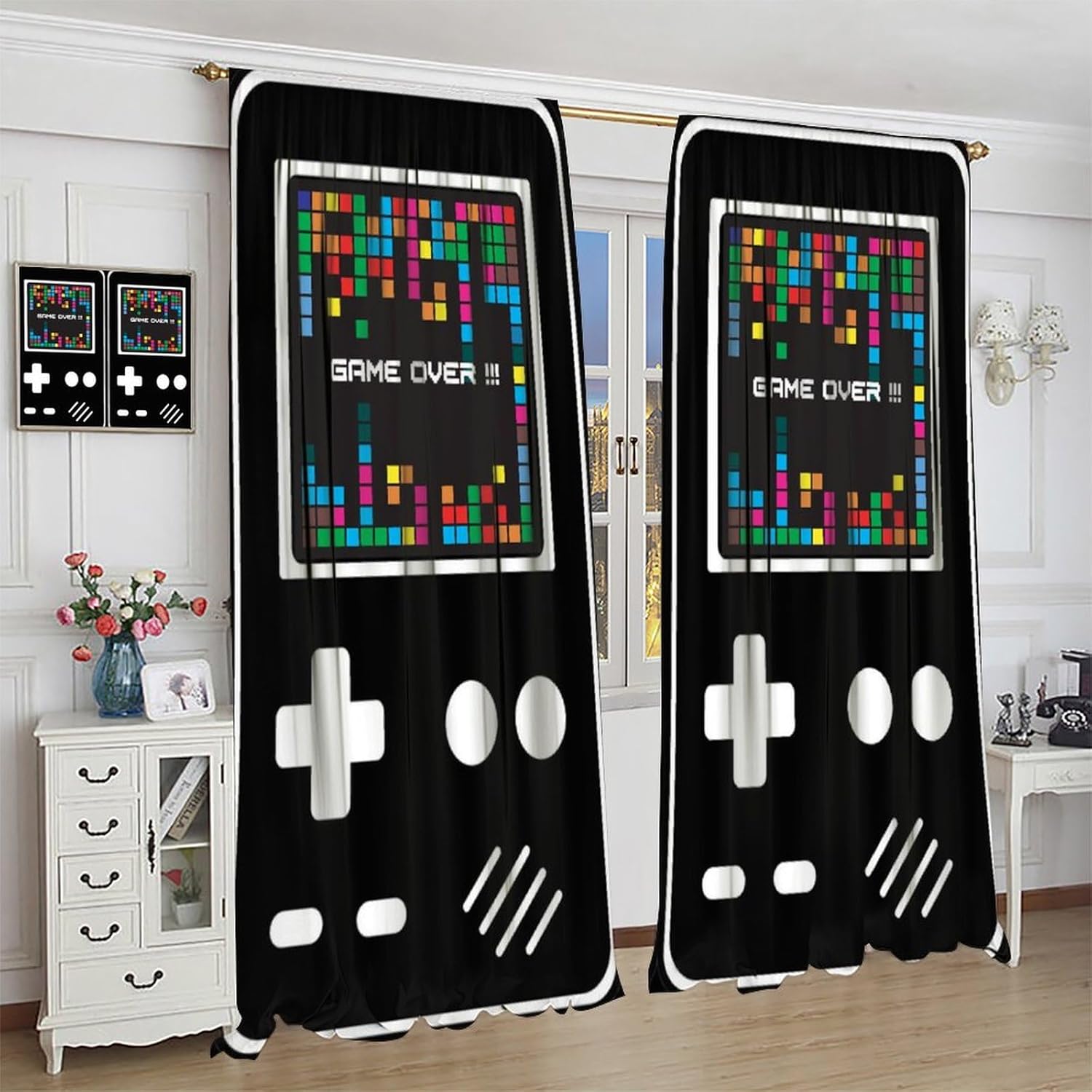 Kids Gaming Curtain for Bedroo - Home Decor Youtube Videos recension och pris
