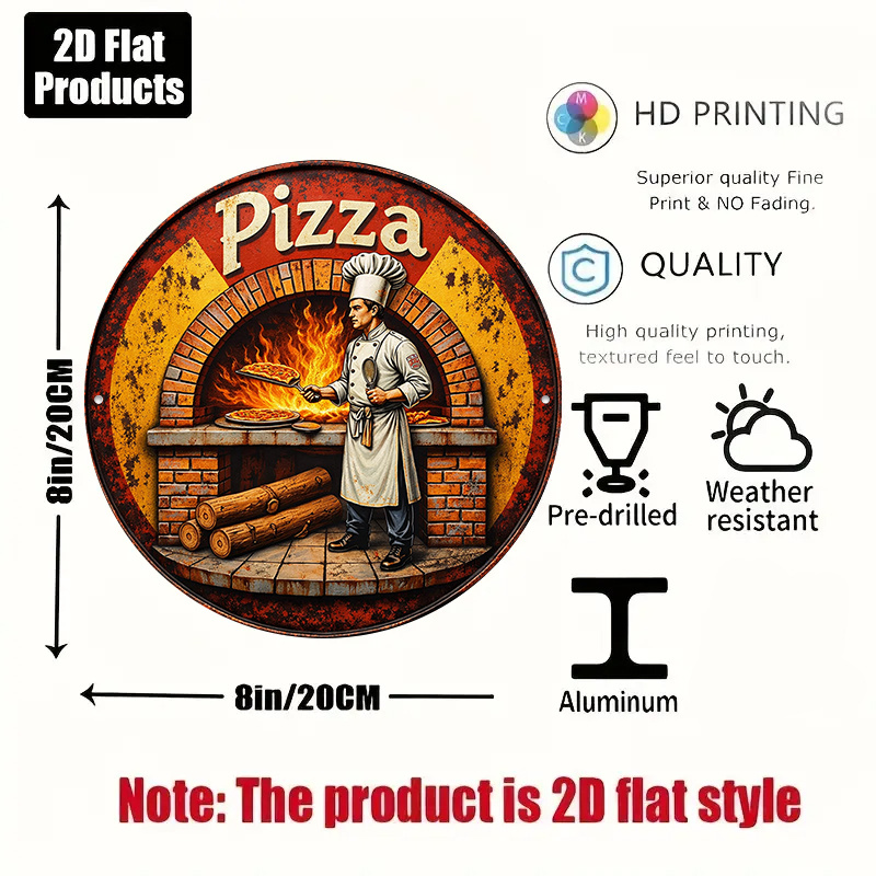 2D Retro Metal Sign, Vintage P - Home Decor Kolkata recension och pris