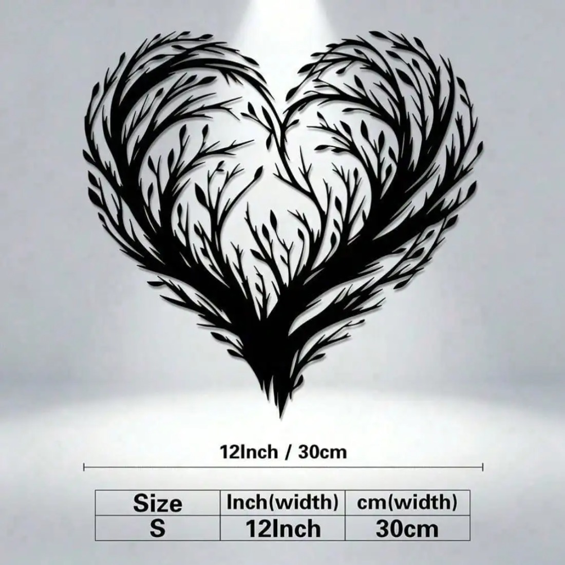Heart Shaped Leaf Metal Wall A - Home Decor Wall Panels recension och pris