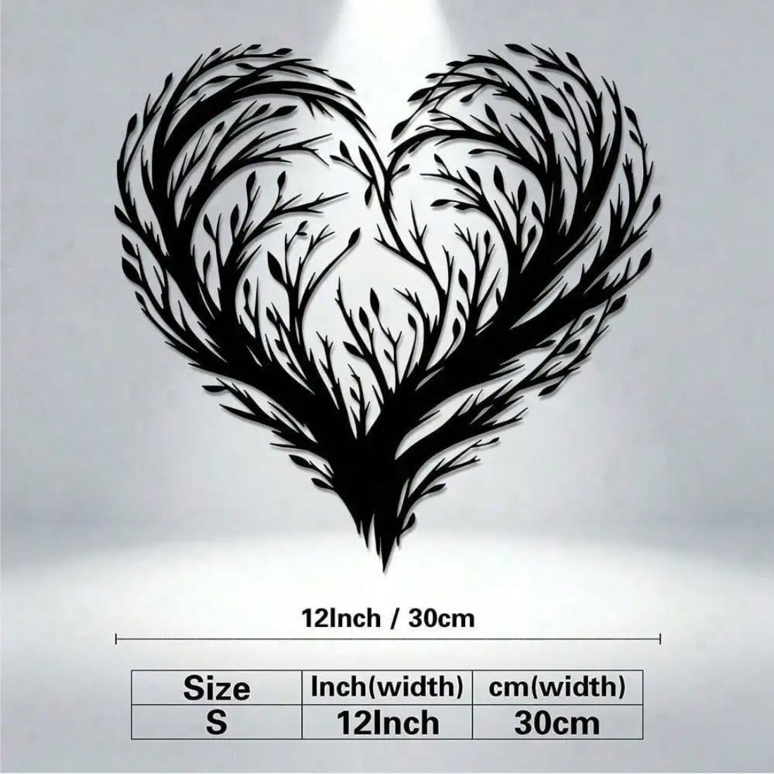 Heart Shaped Leaf Metal Wall A - Home Decor Wall Panels recension och pris