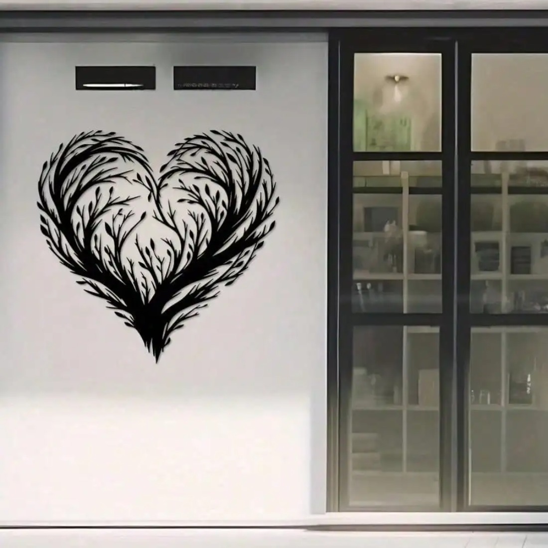 Heart Shaped Leaf Metal Wall A - Home Decor Wall Panels recension och pris