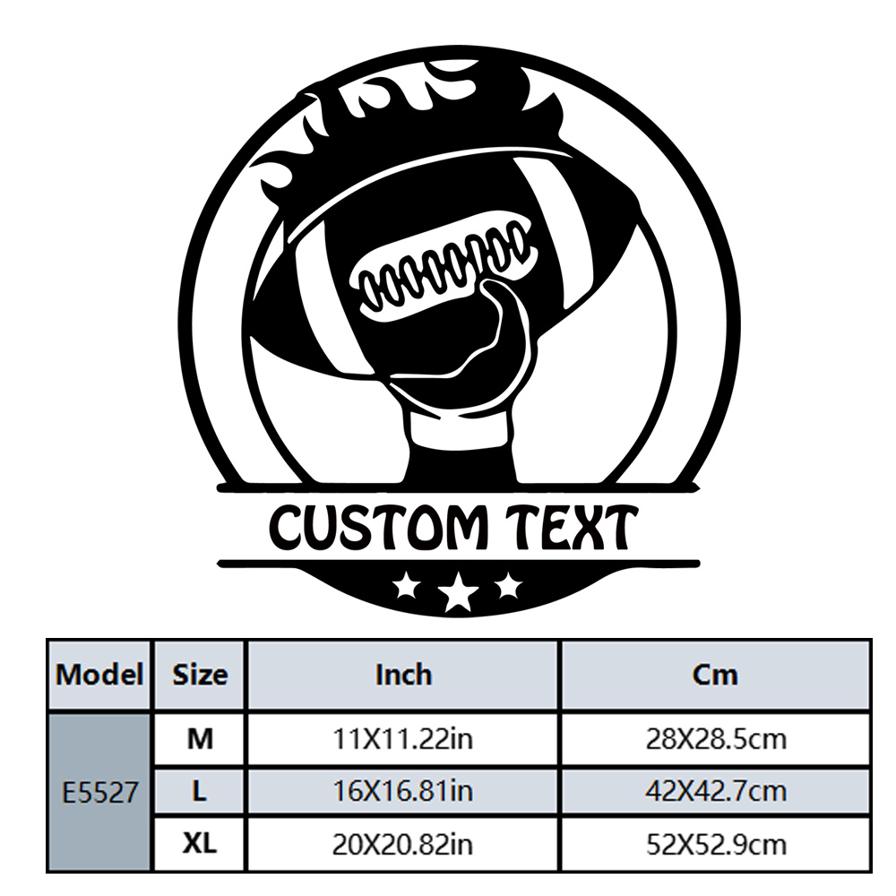 1PC Lovely Rugby Custom Text W - Home Decor Lovely Home recension och pris