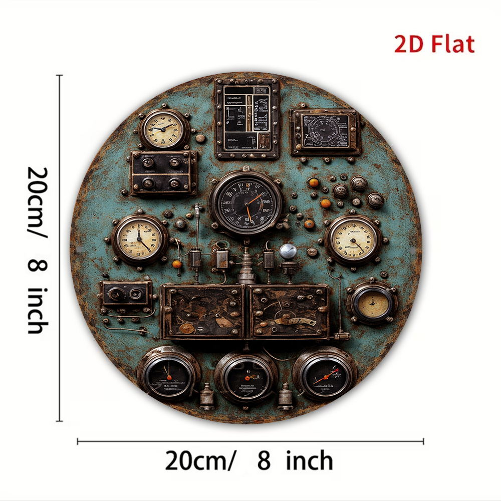 2D Flat Retro Dashboard Round  - Home Decor Wall Panels recension och pris