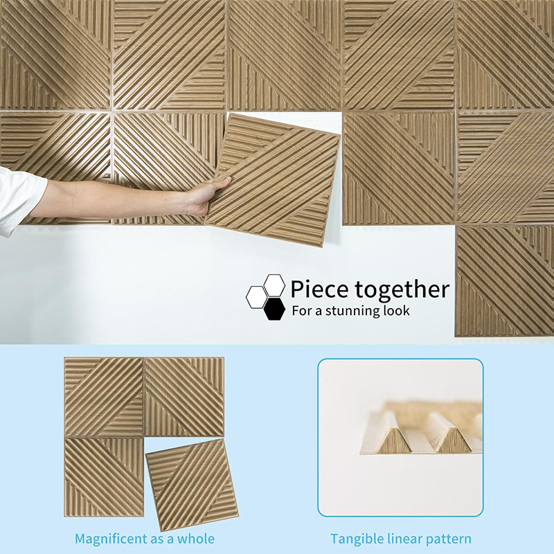 12 Pcs  3D Wall Panel 30x30cm  - Home Decor Wall Panels recension och pris