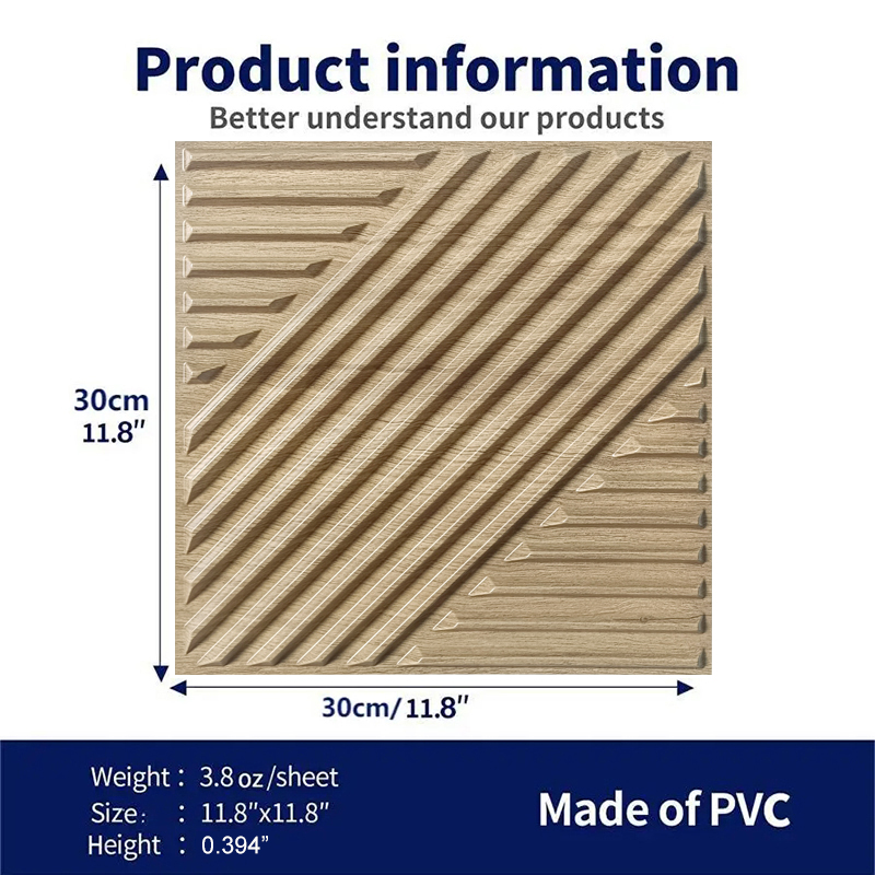 12 Pcs  3D Wall Panel 30x30cm  - Home Decor Wall Panels recension och pris