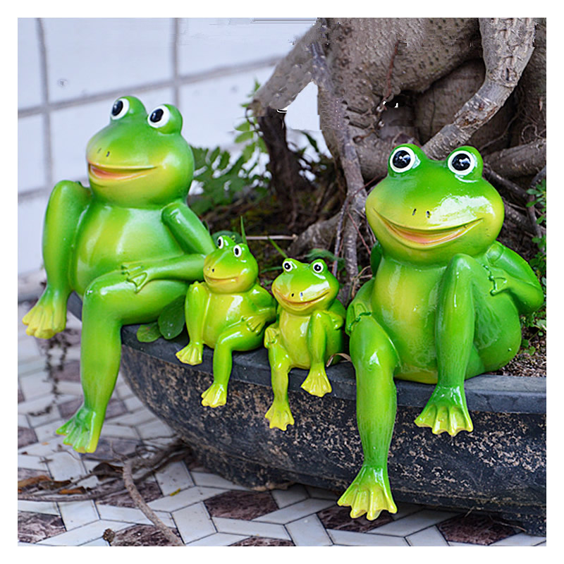 2pcs/Set Cute Resin Sitting Fr - Home Decor Store recension och pris